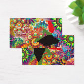 Psychedelic Redhead Mermaid Sitting Thunder_Cove Visitekaartje (Bureau)