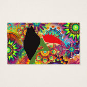 Psychedelic Redhead Mermaid Sitting Thunder_Cove Visitekaartje (Achterkant)