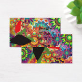 Psychedelic Redhead Mermaid Sitting Thunder_Cove Visitekaartje (Bureau)