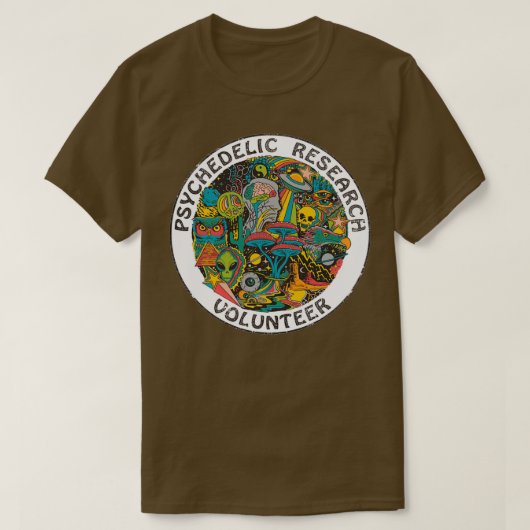 Psychedelic Research Volunr T-shirt (Design voorkant)