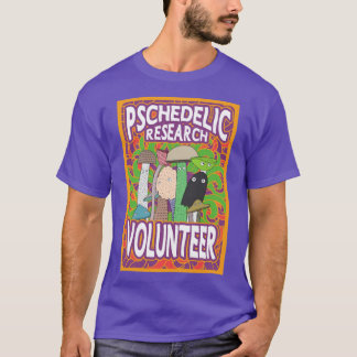 Psychedelic Research Volunteer psilocybin-paddenst T-shirt