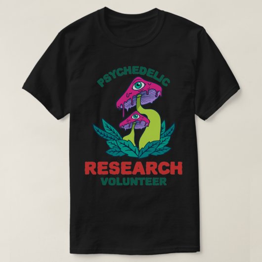 Psychedelic Research Volunter 34 T-shirt (Design voorkant)