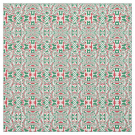 Psychedelic Retro Bold Groovy Kerstpatroon Stof