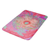 Psychedelic Retro Coral Rainbow Hibiscus Badmat (Gekanteld)