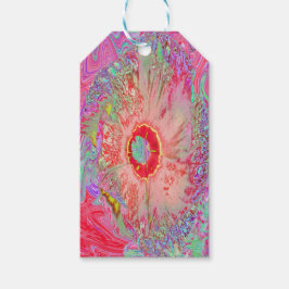Psychedelic Retro Coral Rainbow Hibiscus Cadeaulabel