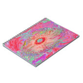 Psychedelic Retro Coral Rainbow Hibiscus Notitieboek (Linkerzijde)
