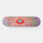 Psychedelic Retro Coral Rainbow Hibiscus Persoonlijk Skateboard (Horizontaal)