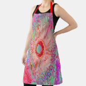 Psychedelic Retro Coral Rainbow Hibiscus Schort (Insitu)