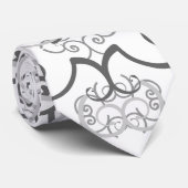 Psychedelic Retro Grey stropdas (Opgerold)