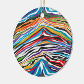 Psychedelic Retro Keramisch Ornament (Links)