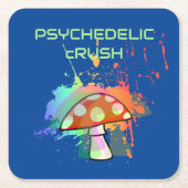 Psychedelic Retro Party Like It's 1969! Kartonnen Onderzetters (Voorkant)