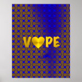 Psychedelic Retro Vape Heart Poster (Voorkant)