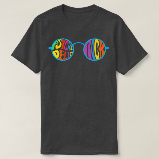 Psychedelic Rock Muziek T-shirt (Design voorkant)