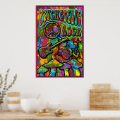 Psychedelic Rock Poster (Keuken)