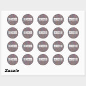 Psychedelic Rock - Sjabloon Ronde Sticker (Vel)