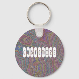 Psychedelic Rock - Sjabloon Sleutelhanger