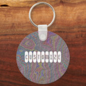 Psychedelic Rock - Sjabloon Sleutelhanger (Voorkant)