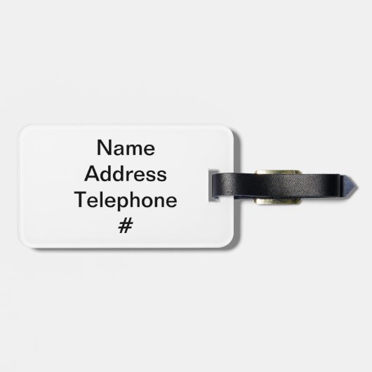 Psychedelic Rollerkusttunnel Fractal Bagagelabel (Achterkant horizontaal)