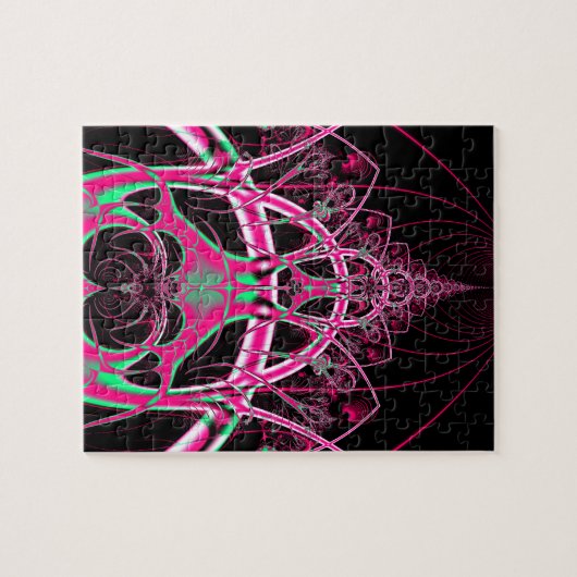 Psychedelic Rollerkusttunnel Fractal Legpuzzel (Horizontaal)