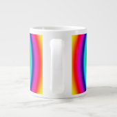 Psychedelic Round Rainbow-patroon Grote Koffiekop (Achterkant)