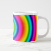 Psychedelic Round Rainbow-patroon Grote Koffiekop (Rechts)