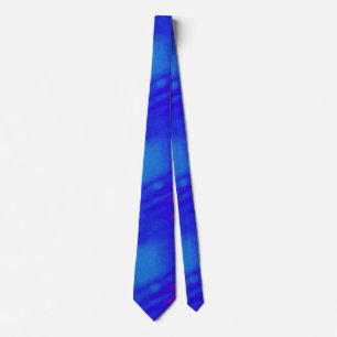 Psychedelic Royal Blue Tie Dye Mannen Stropdas