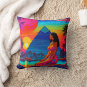 Psychedelic roze piramide prinses kussen (Deken)