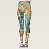 Psychedelic Sacred Geometry Stargate Leggings (Voorkant)
