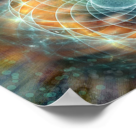 Psychedelic Sacred Geometry Stargate Poster (Hoek)