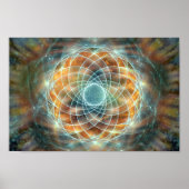 Psychedelic Sacred Geometry Stargate Poster (Voorkant)