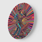 Psychedelic Salsa Tango Dancing Art Grote Klok (Hoek)