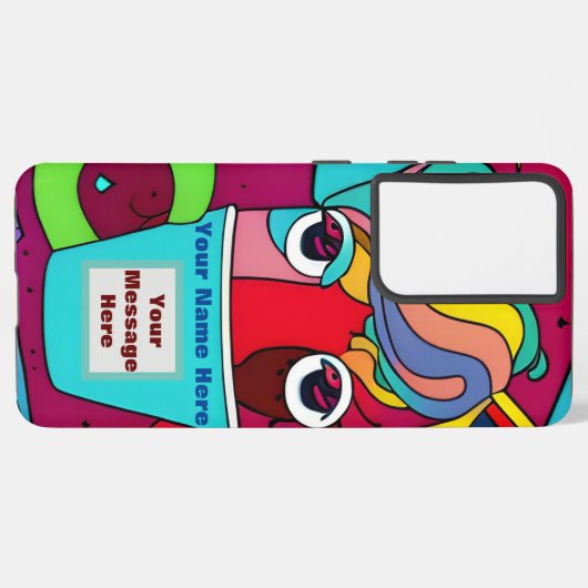 Psychedelic Samsung Galaxy Hoesje (Achterkant horizontaal)