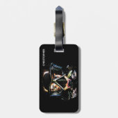 Psychedelic Scuba Diving Diver Diving Suit Mask Bagagelabel (Achterkant verticaal)