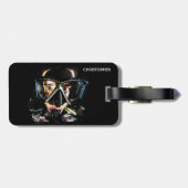 Psychedelic Scuba Diving Diver Diving Suit Mask Bagagelabel (Achterkant horizontaal)