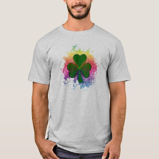 Psychedelic Shamrock T-shirt (Voorkant)