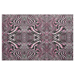 Psychedelic Shimmer Swirls Pattern Stof