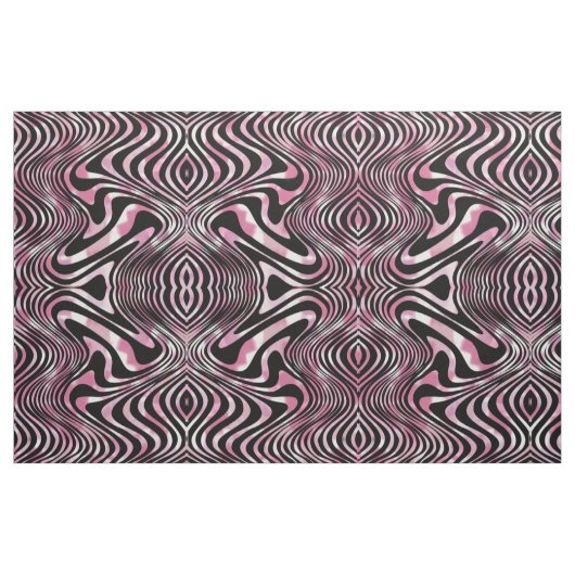 Psychedelic Shimmer Swirls Pattern Stof (Yard (91,4 cm))