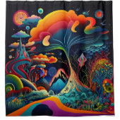 Psychedelic Shower Curtain Douchegordijn (Voorkant)