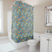 Psychedelic Shower Curtain Retro Pastel Mood Douchegordijn (In situ)