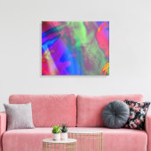 Psychedelic Singer Canvas Afdruk (Insitu (Woonkamer))