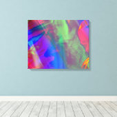 Psychedelic Singer Canvas Afdruk (Insitu (Houten vloer))