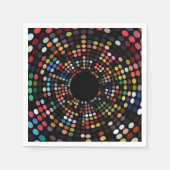 Psychedelic sixties diner party servet (Voorkant)