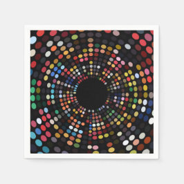 Psychedelic sixties diner party servet