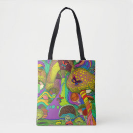 Psychedelic Sixties Tote Bag