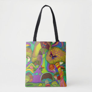 Psychedelic Sixties Tote Bag