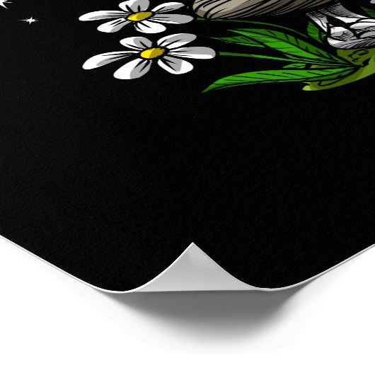 Psychedelic Skeleton Hippie Poster (Hoek)