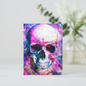 Psychedelic Skull Briefkaart (Staand voorkant)