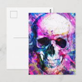 Psychedelic Skull Briefkaart (Voorkant / Achterkant)