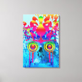 Psychedelic Skull Canvas Afdruk (Voorkant)