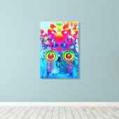 Psychedelic Skull Canvas Afdruk (Insitu (Houten vloer))